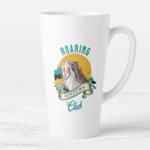Tasse Latte Club du Crépuscule Rugissant du Tigre à Dent de Sa