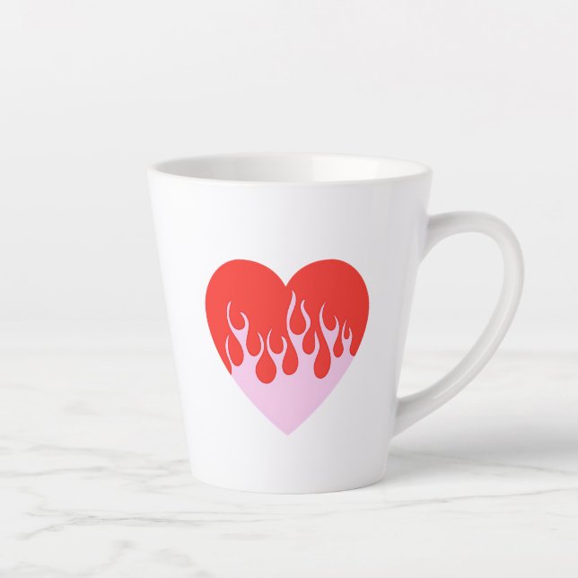 Tasse Latte Cœur de feu (Droite)