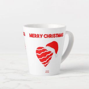 Tasse Latte Coeur de Noël de Père Noël petite bouge de latte