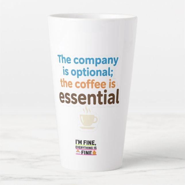 Tasse Latte Coffee Lover Daily Ritual Sticker (Devant)