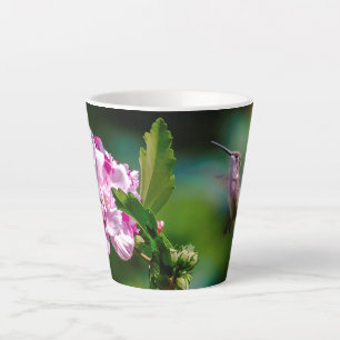 Tasse Latte Colibri à gorge rubis - Photo originale