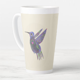 Tasse Latte Colibri avec Cœur