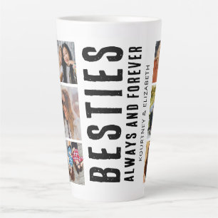 Tasse Latte Collage photo Bestie Best Friend