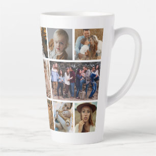 Tasse Latte Collage photo de l'ami de la famille