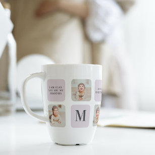 Tasse Latte Collage Photo & Meilleure Grand-Mère Jamais Meille