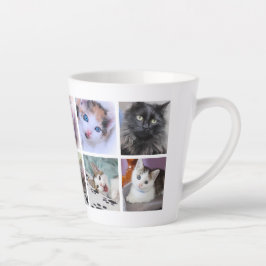 Tasse Latte Collage photo pour animaux de compagnie