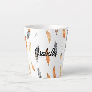Tasse Latte Collection Bohème Tendance Luxe Plumes