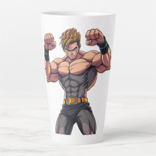 Tasse Latte Combattant d'anime