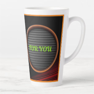 Tasse Latte Conception de boug en lattes personnalisées   Pers