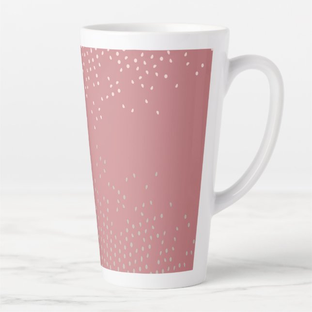 Tasse Latte Conception de demi-teinte rose (Droite)