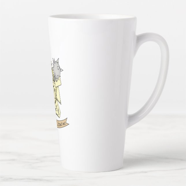 Tasse Latte Conception de dés de classe (Droite)