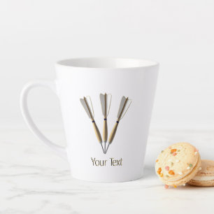 Tasse Latte Conception de fléchettes personnalisées
