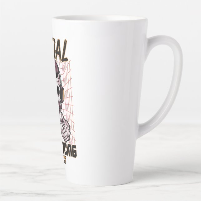 Tasse Latte Conception de jeux d'expert en distanciation socia (Droite)
