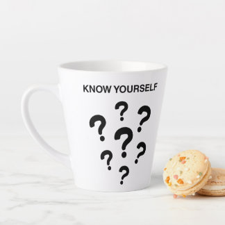 Tasse Latte conception de tee-shirt avec texte en gras motivan