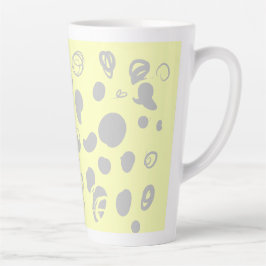 Tasse Latte Conception des fèves de café