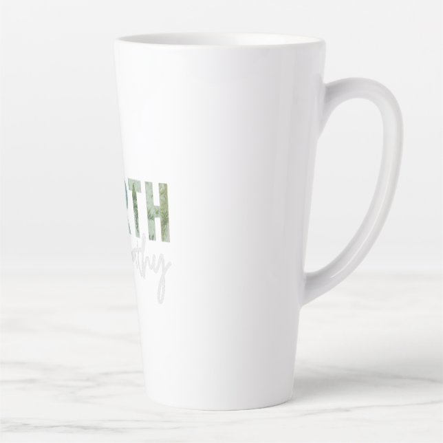 Tasse Latte Conception d'une motte d'empathie pour la Terre (Droite)