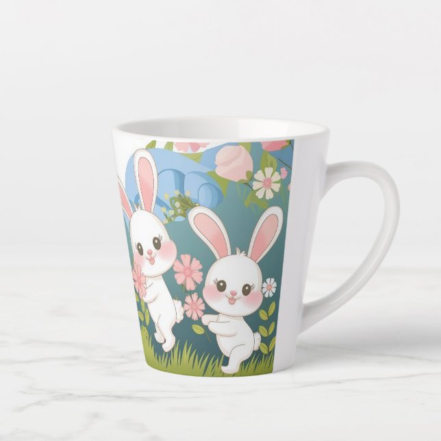 Tasse Latte Conception envoûtante des fêtes de Pâques (Droite)
