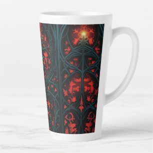 Tasse Latte Conception gothique en verre tendu