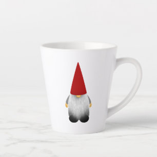 Tasse Latte Conception graphique de gnome charmant au chapeau 