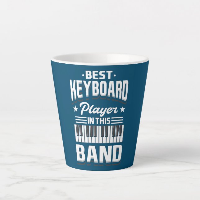 Tasse Latte Conception Pianiste Pour Piano Player Meilleur Cla (Devant)