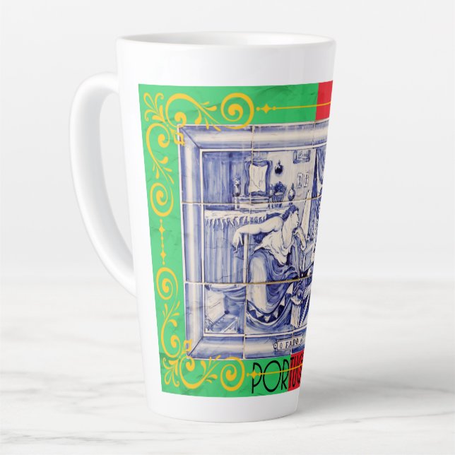 Tasse Latte conceptions portugaises  (Angle gauche)