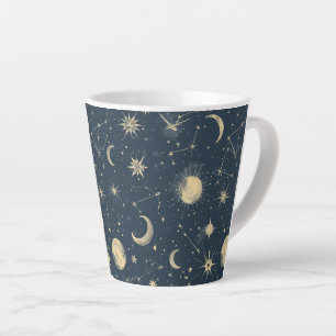 Tasse Latte Constellation céleste - Nuit étoilée (2)