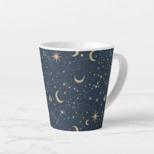 Tasse Latte Constellation céleste - Nuit étoilée (4)
