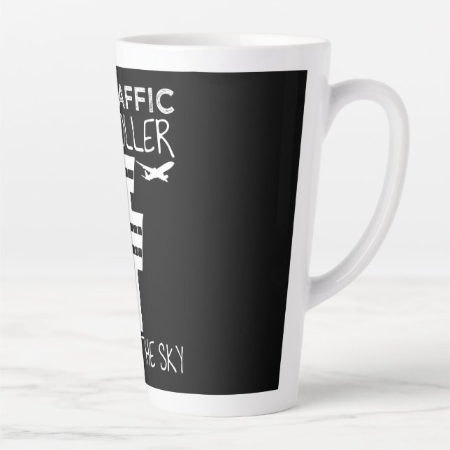 Tasse Latte Contrôle de vol de la circulation aérienne - Plais (Droite)