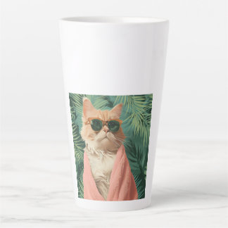 Tasse Latte Cool Ginger Chat Vacances Vibes Esthétique