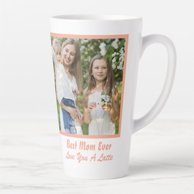 Tasse Latte Cool Meilleure maman Jour des Mères Photo (Droite)