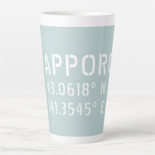 Tasse Latte Coordonnées Sapporo Latitude & Longitude