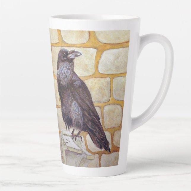 Tasse Latte Corbeau (Droite)
