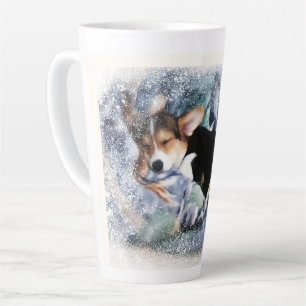 Tasse Latte Corgi Puppy