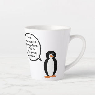 Tasse Latte Costume de naissance parlant Mme Pingouin Personna