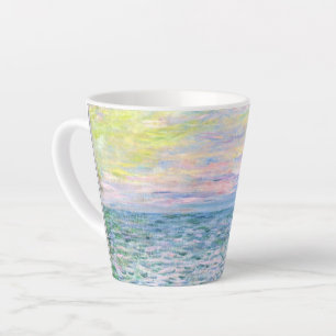 Tasse Latte Coucher de soleil à Pourville par Claude Monet