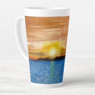 Tasse Latte Coucher de soleil du comté de Door