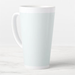 Tasse Latte Couleur solide blanche givrée | Classique | Élégan