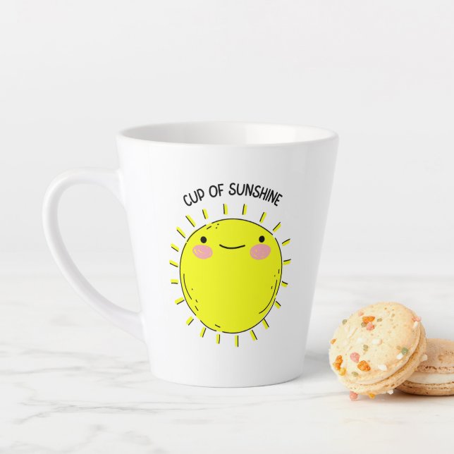 Tasse Latte Coupe De Latte De Soleil (En situation)