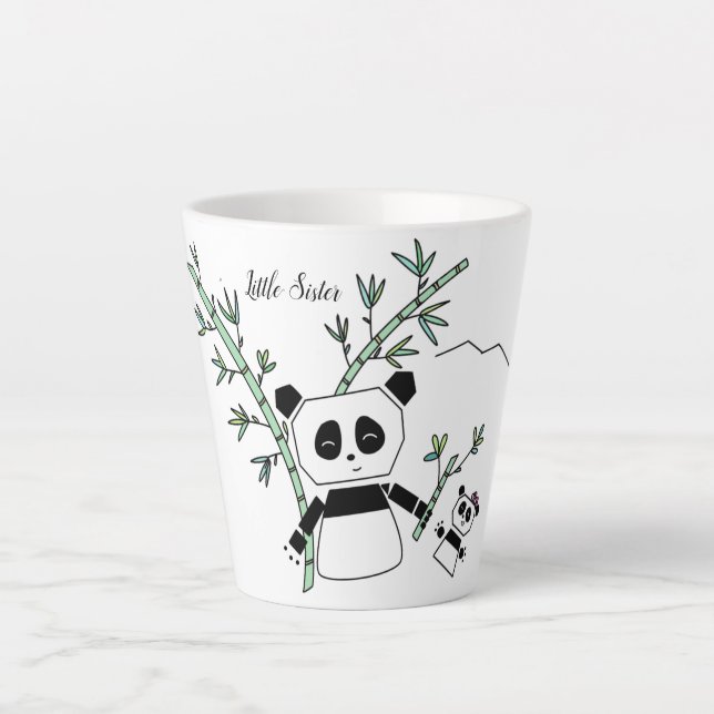 Tasse Latte Coupe Panda (Devant)