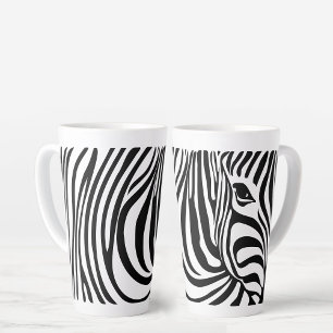 Tasse Latte Coupe Zebra Stripes Zebra