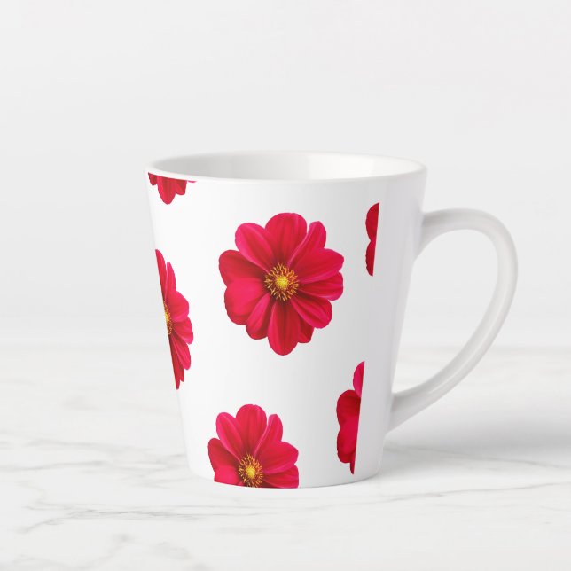 Tasse Latte Coupes pour fleurs design (Droite)