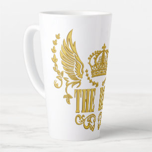Tasse Latte Couronne Ailes d'Or La Meilleure