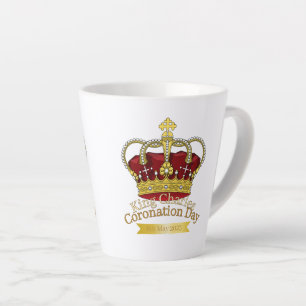 Tasse Latte Couronne du jour du couronnement