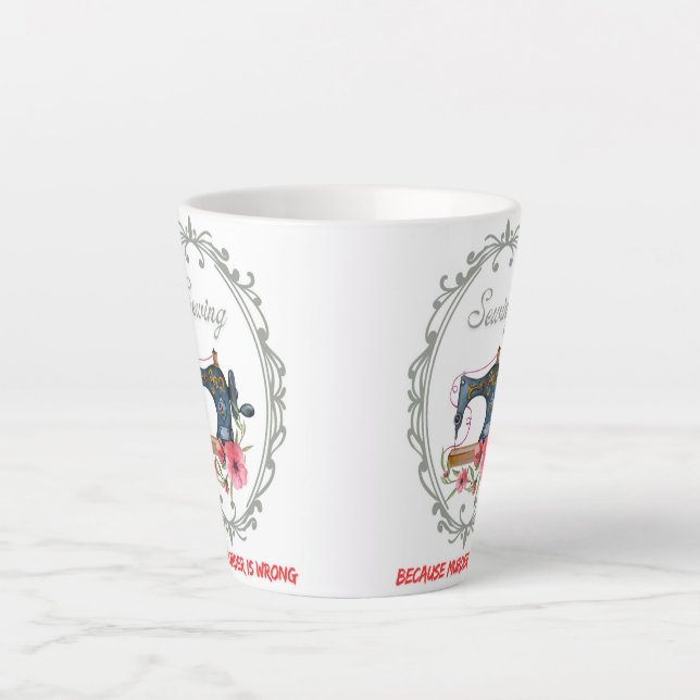 Tasse Latte Couture victorienne vintage (Devant)