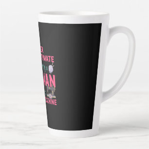 Tasse Latte Couturière Le pouvoir d'une femme avec une machine