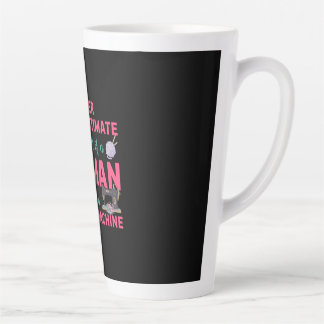 Tasse Latte Couturière Le pouvoir d'une femme avec une machine
