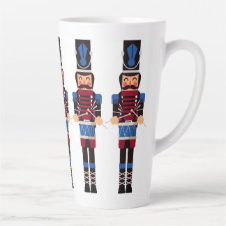 Tasse Latte Crackers à tambours bordeaux et bleus