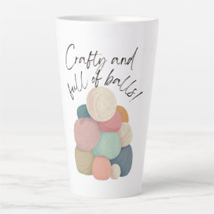 Tasse Latte Crafty et plein de balles   Bouchon de spécialité