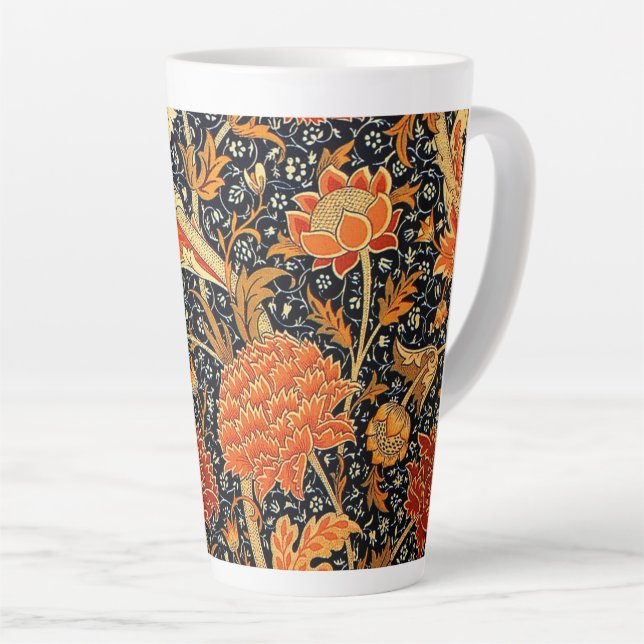Tasse Latte Cray, un beau design William Morris, (Angle droit)