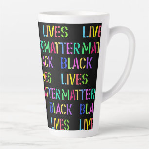 Tasse Latte Crayon noir de matière vitale 01 modifiable